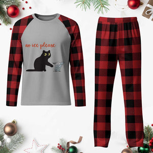 No Ice Please Plaid Pajama Set Funny Cat Abolish ICE Meme Protest TS14 Buffalo Plaid Print Your Wear