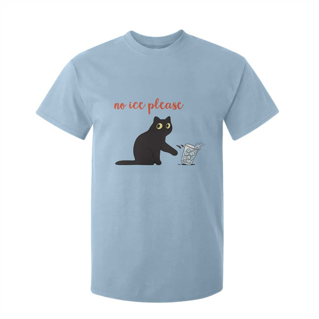 No Ice Please T Shirt For Kid Funny Cat Abolish ICE Meme Protest TS14 Light Blue Print Your Wear
