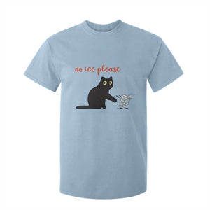 No Ice Please T Shirt For Kid Funny Cat Abolish ICE Meme Protest TS14 Light Blue Print Your Wear