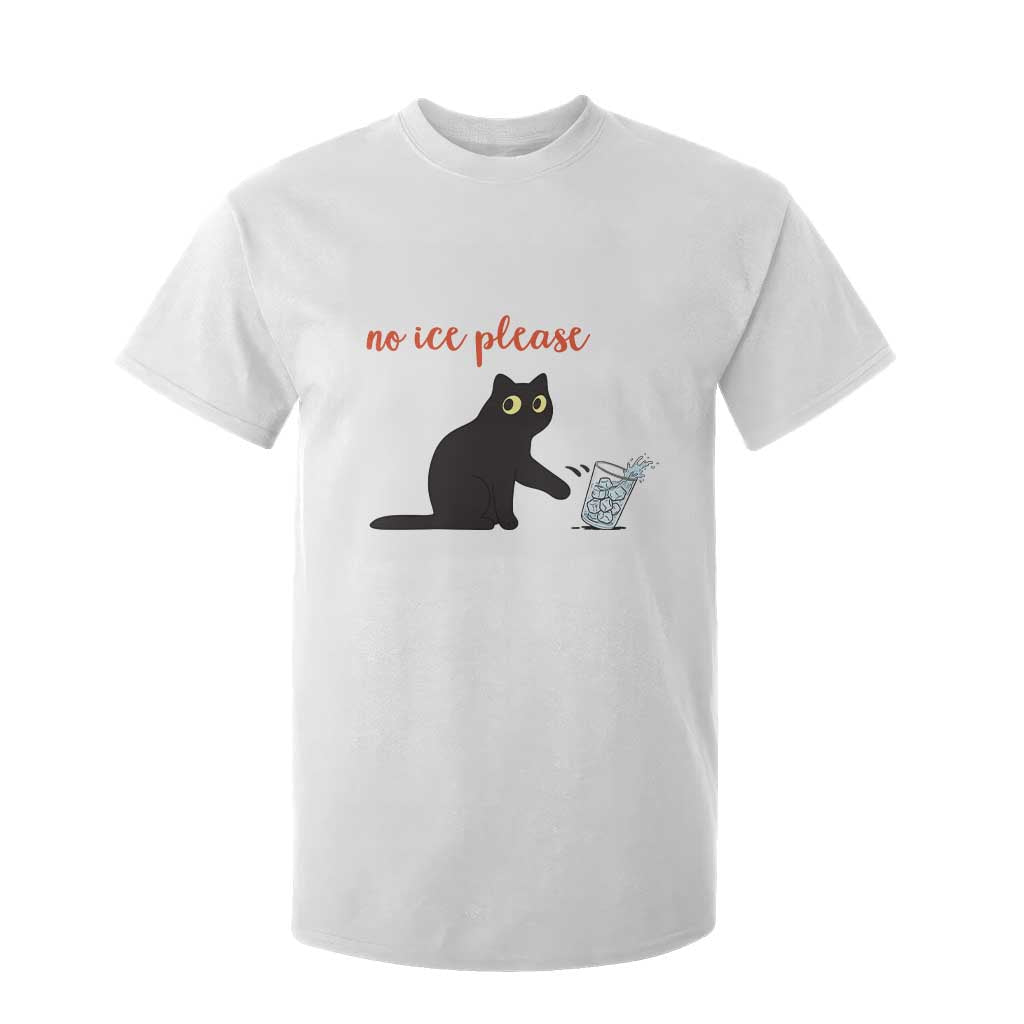No Ice Please T Shirt For Kid Funny Cat Abolish ICE Meme Protest TS14 White Print Your Wear