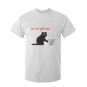 No Ice Please T Shirt For Kid Funny Cat Abolish ICE Meme Protest TS14 White Print Your Wear