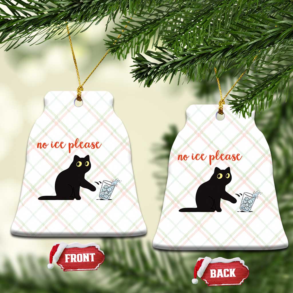 No Ice Please Ceramic Ornament Funny Cat Abolish ICE Meme Protest TS14 Print Your Wear