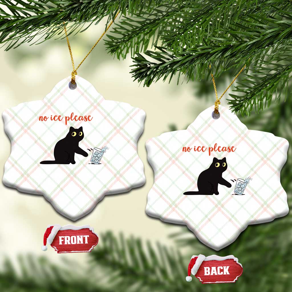 No Ice Please Ceramic Ornament Funny Cat Abolish ICE Meme Protest TS14 Print Your Wear
