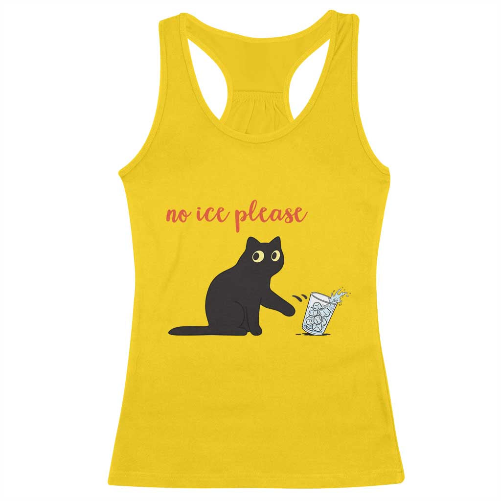 No Ice Please Racerback Tank Top Funny Cat Abolish ICE Meme Protest TS14 Daisy Print Your Wear