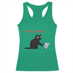 No Ice Please Racerback Tank Top Funny Cat Abolish ICE Meme Protest TS14 Irish Green Print Your Wear