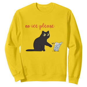 No Ice Please Sweatshirt Funny Cat Abolish ICE Meme Protest TS14 Daisy Print Your Wear