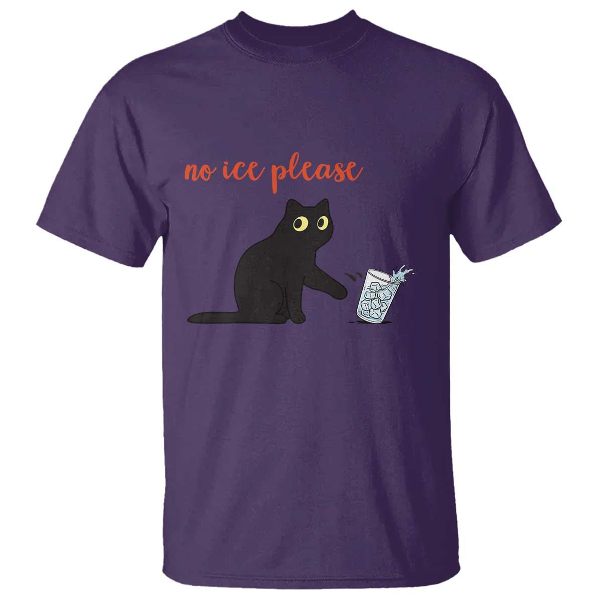 No Ice Please T Shirt Funny Cat Abolish ICE Meme Protest TS14 Purple Print Your Wear