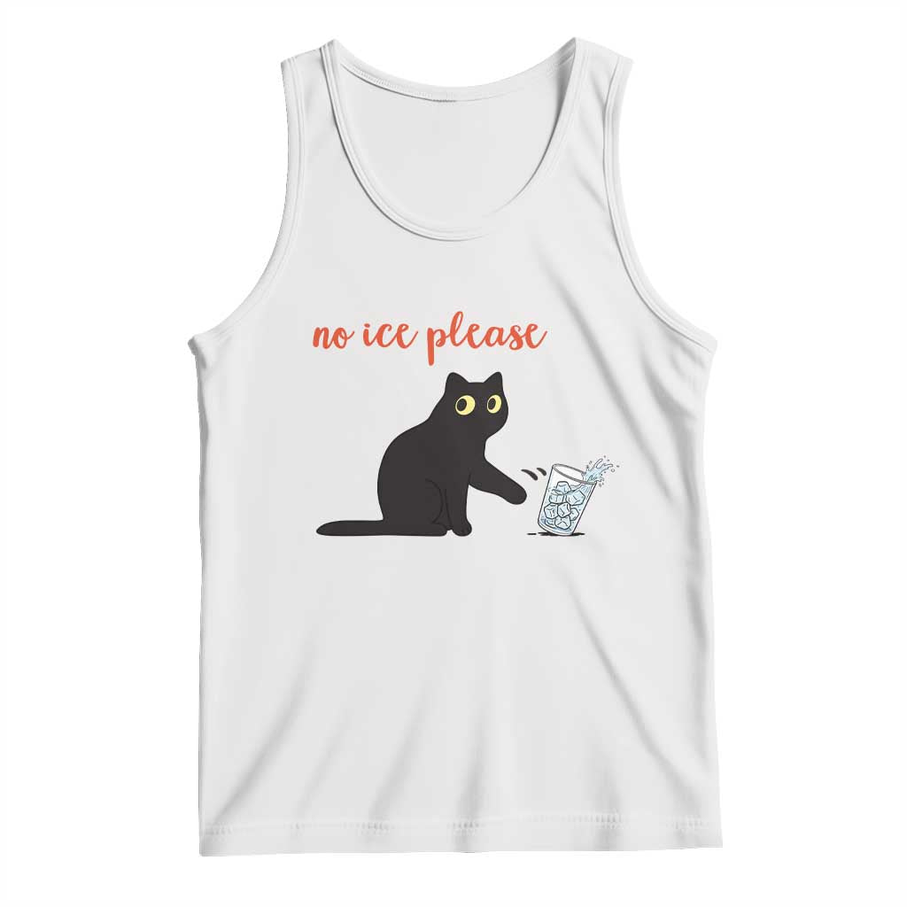 No Ice Please Tank Top Funny Cat Abolish ICE Meme Protest TS14 White Print Your Wear