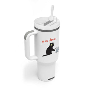 No Ice Please Tumbler With Handle Funny Cat Abolish ICE Meme Protest TS14 Print Your Wear