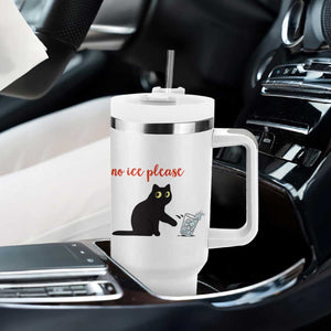 No Ice Please Tumbler With Handle Funny Cat Abolish ICE Meme Protest TS14 Print Your Wear