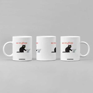 No Ice Please Coffee Mug Funny Cat Abolish ICE Meme Protest TS14 Print Your Wear