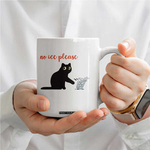 No Ice Please Coffee Mug Funny Cat Abolish ICE Meme Protest TS14 Print Your Wear