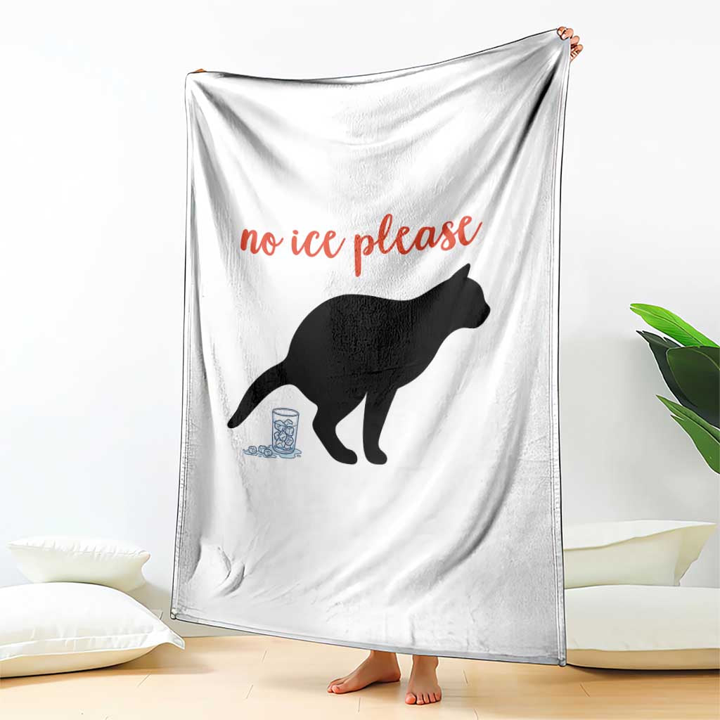 No Ice Please Throw Blanket Funny Cat Abolish ICE Meme TS14 Print Your Wear