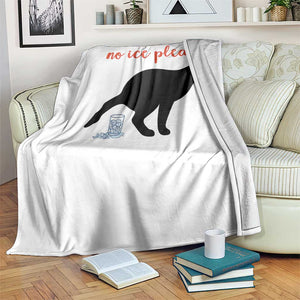 No Ice Please Throw Blanket Funny Cat Abolish ICE Meme TS14 Print Your Wear