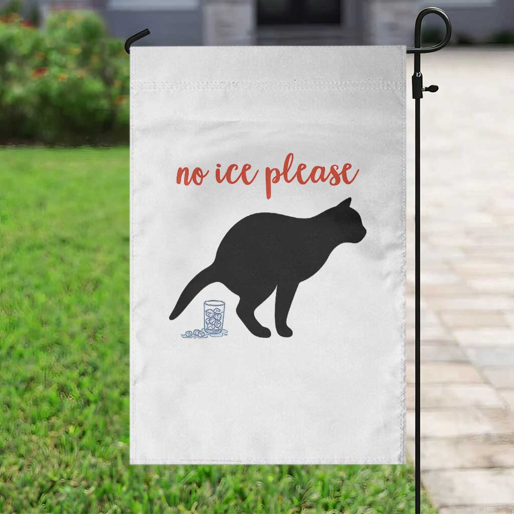 No Ice Please Garden Flag Funny Cat Abolish ICE Meme TS14 Print Your Wear