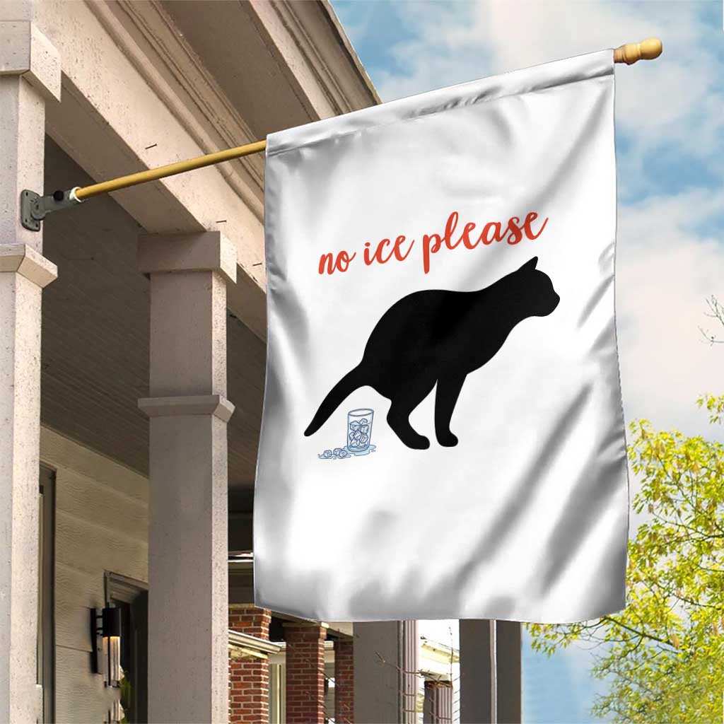 No Ice Please Garden Flag Funny Cat Abolish ICE Meme TS14 Print Your Wear