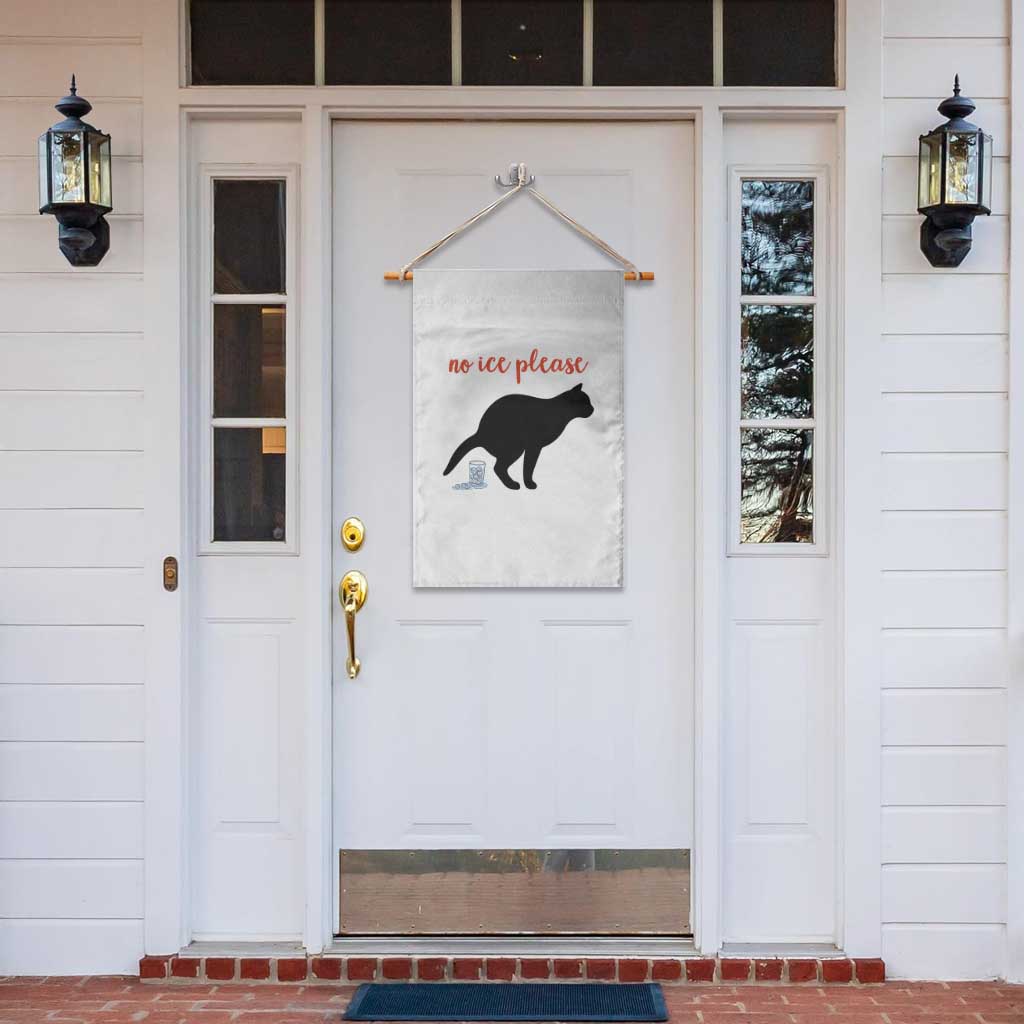 No Ice Please Garden Flag Funny Cat Abolish ICE Meme TS14 Print Your Wear