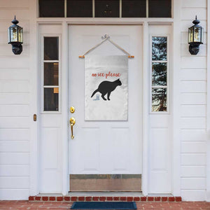 No Ice Please Garden Flag Funny Cat Abolish ICE Meme TS14 Print Your Wear