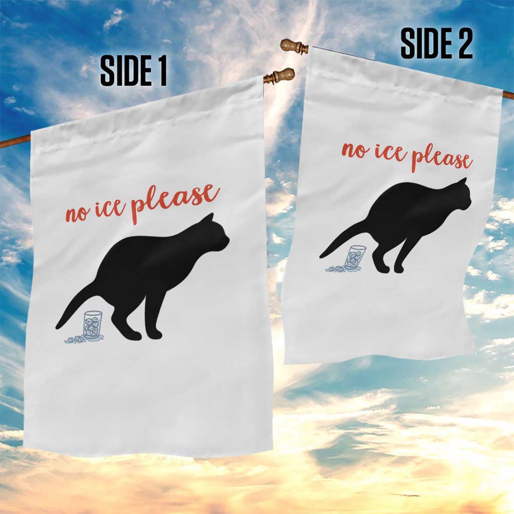 No Ice Please Garden Flag Funny Cat Abolish ICE Meme TS14 Print Your Wear
