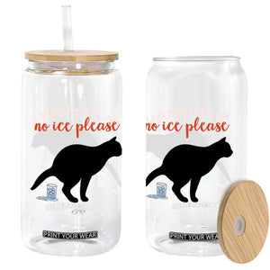 No Ice Please Glass Can Funny Cat Abolish ICE Meme TS14 Print Your Wear