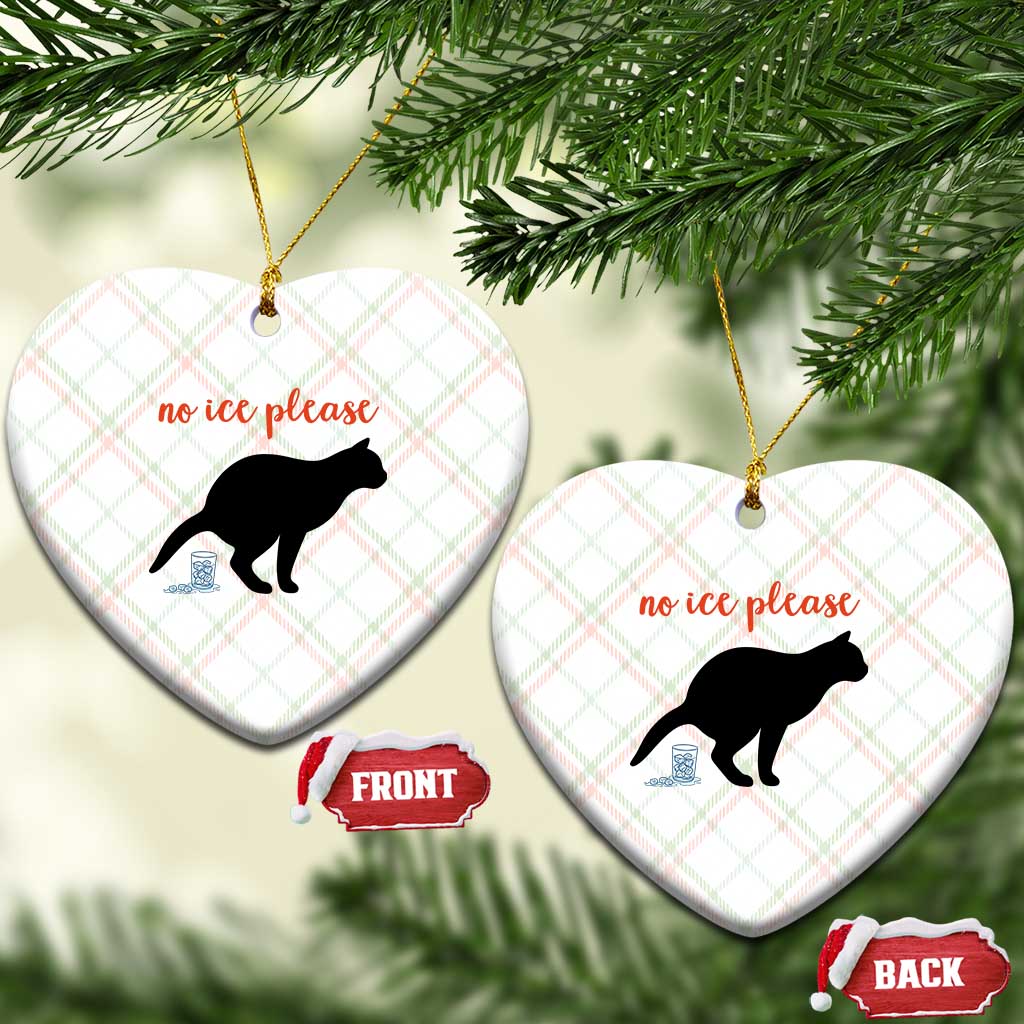 No Ice Please Ceramic Ornament Funny Cat Abolish ICE Meme TS14 Print Your Wear