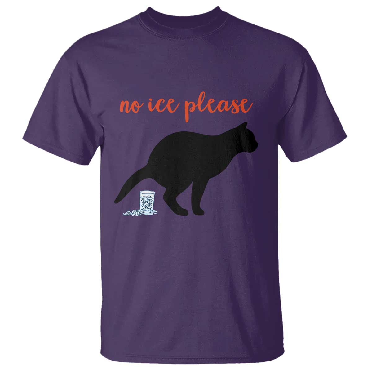 No Ice Please T Shirt Funny Cat Abolish ICE Meme TS14 Purple Print Your Wear