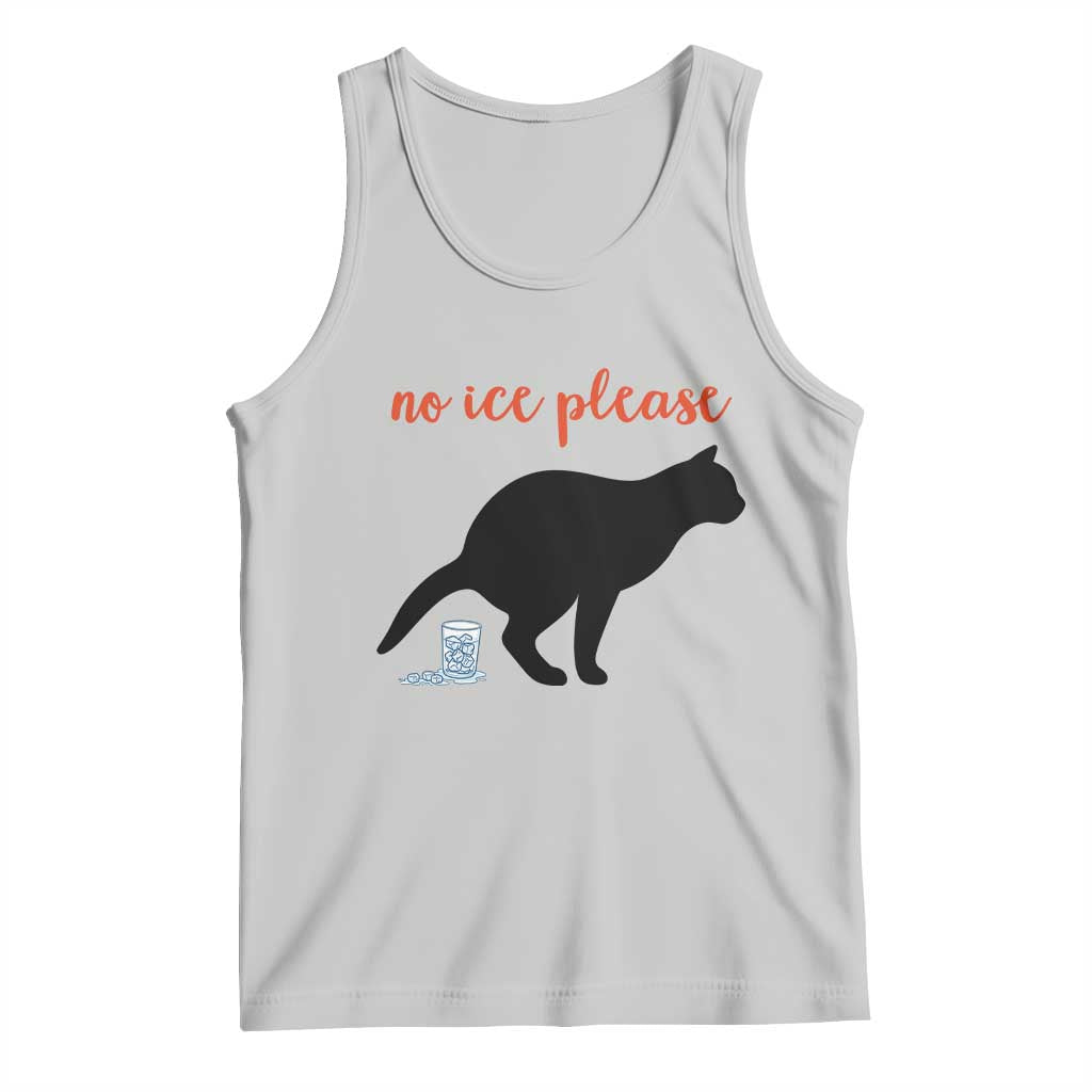 No Ice Please Tank Top Funny Cat Abolish ICE Meme TS14 Ash Print Your Wear