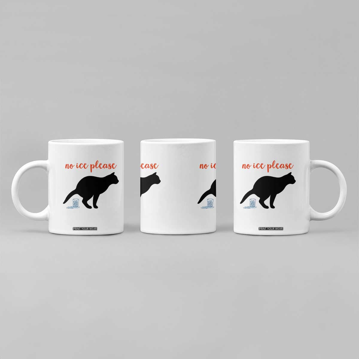 No Ice Please Coffee Mug Funny Cat Abolish ICE Meme TS14 Print Your Wear