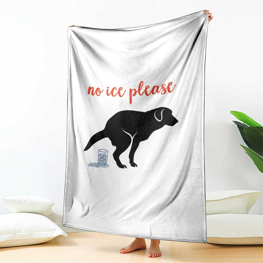 No Ice Please Throw Blanket Funny Dog Anti ICE Meme TS14 Print Your Wear
