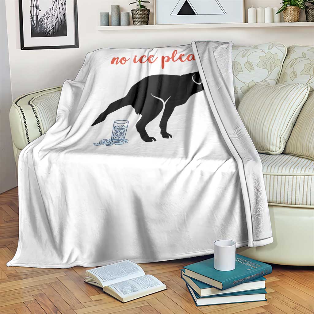 No Ice Please Throw Blanket Funny Dog Anti ICE Meme TS14 Print Your Wear