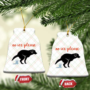 No Ice Please Ceramic Ornament Funny Dog Anti ICE Meme TS14 Print Your Wear