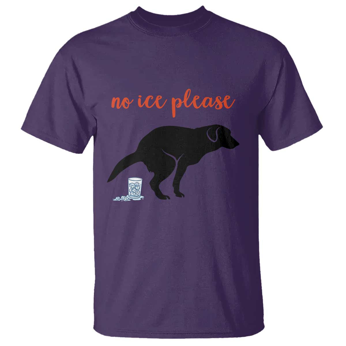 No Ice Please T Shirt Funny Dog Anti ICE Meme TS14 Purple Print Your Wear