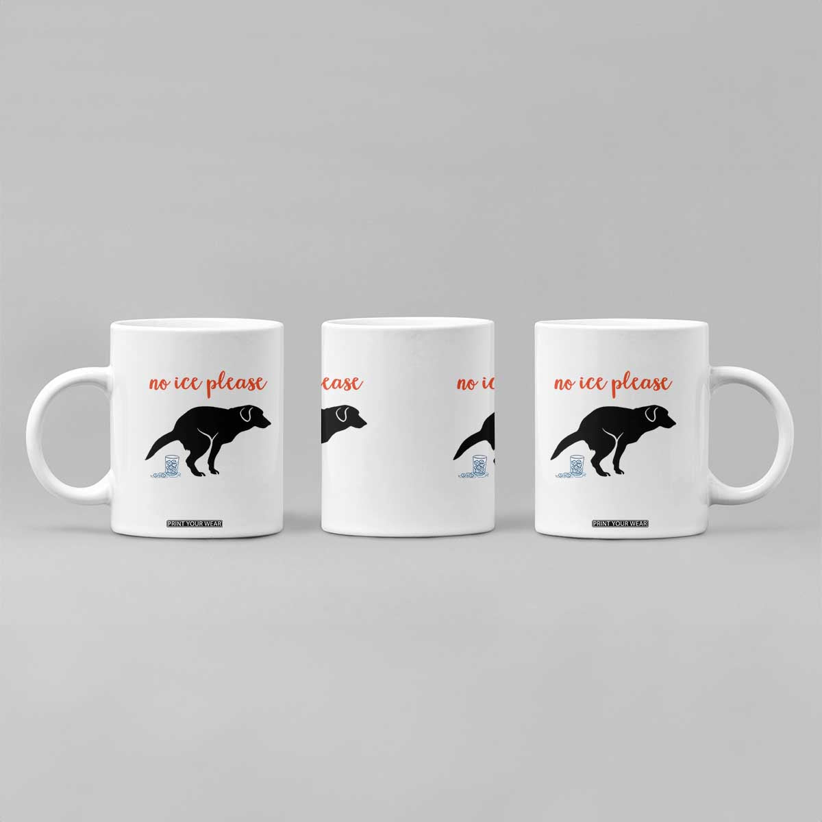No Ice Please Coffee Mug Funny Dog Anti ICE Meme TS14 Print Your Wear
