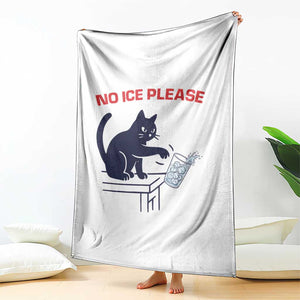 No Ice Please Throw Blanket Funny Cat Anti ICE Meme TS14 Print Your Wear