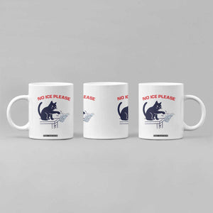 No Ice Please Coffee Mug Funny Cat Anti ICE Meme TS14 Print Your Wear