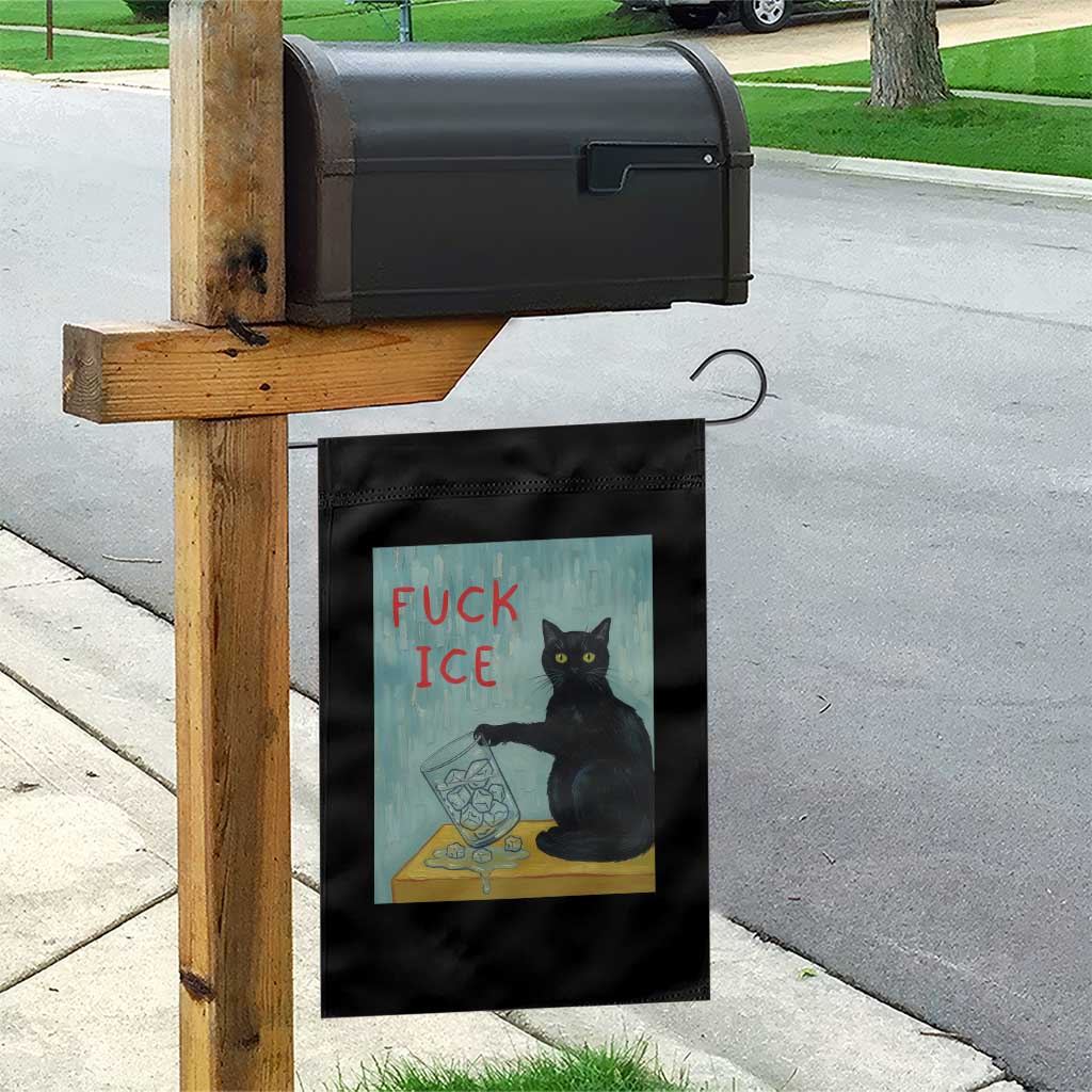 No Ice Please Garden Flag Funny Cat Anti ICE Artist Meme TS14 Print Your Wear
