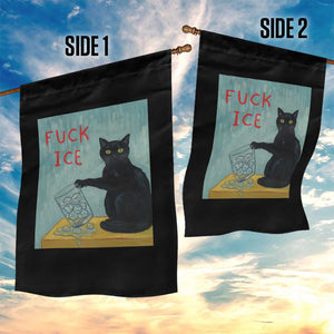 No Ice Please Garden Flag Funny Cat Anti ICE Artist Meme TS14 Print Your Wear