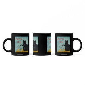 No Ice Please Coffee Mug Funny Cat Anti ICE Artist Meme TS14 Print Your Wear