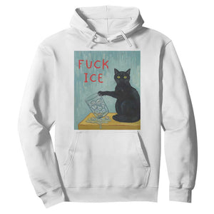 No Ice Please Hoodie Funny Cat Anti ICE Artist Meme TS14 White Print Your Wear