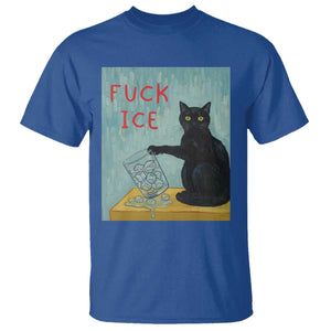 No Ice Please T Shirt Funny Cat Anti ICE Artist Meme TS14 Royal Blue Print Your Wear