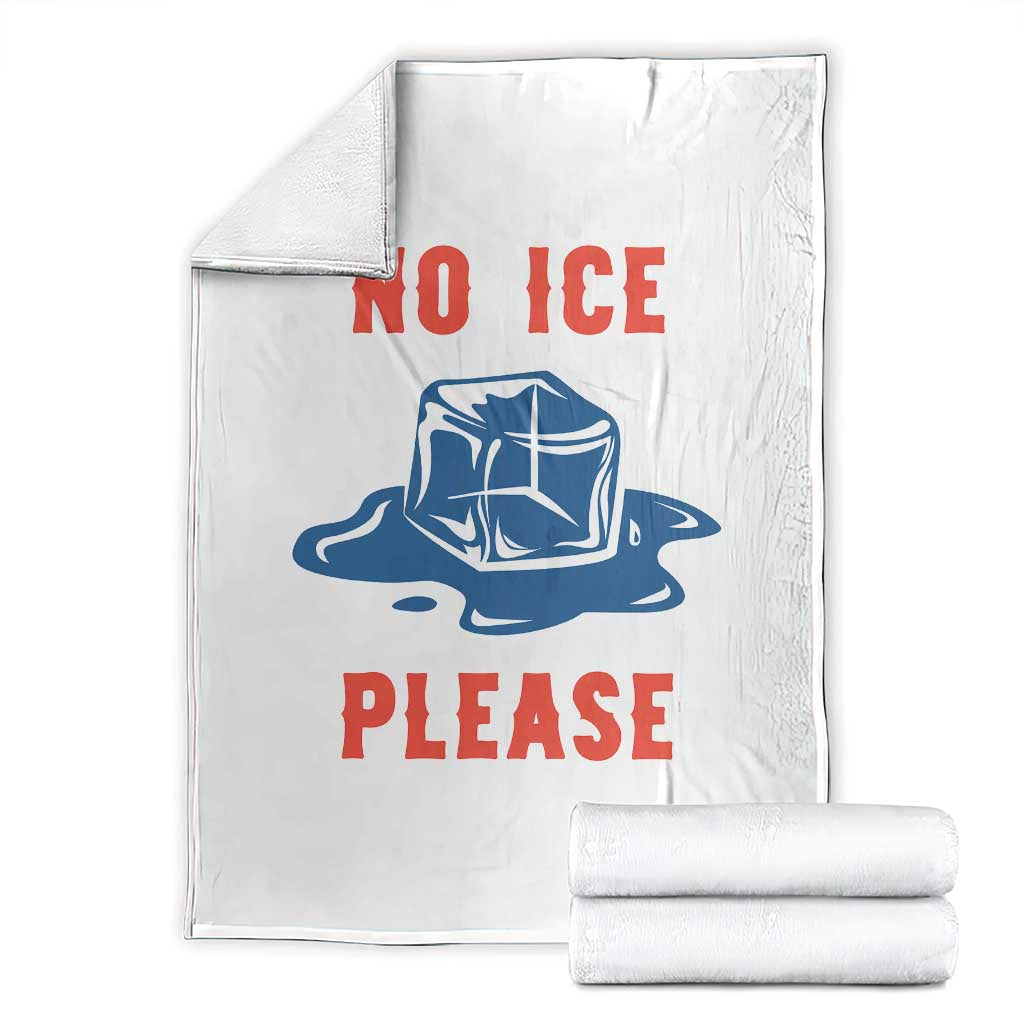 No Ice Please Throw Blanket Funny Ice Cube Anti ICE Deportation Human Rights TS14 White Print Your Wear