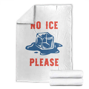 No Ice Please Throw Blanket Funny Ice Cube Anti ICE Deportation Human Rights TS14 White Print Your Wear