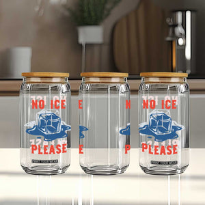 No Ice Please Glass Can Funny Ice Cube Anti ICE Deportation Human Rights TS14 Print Your Wear