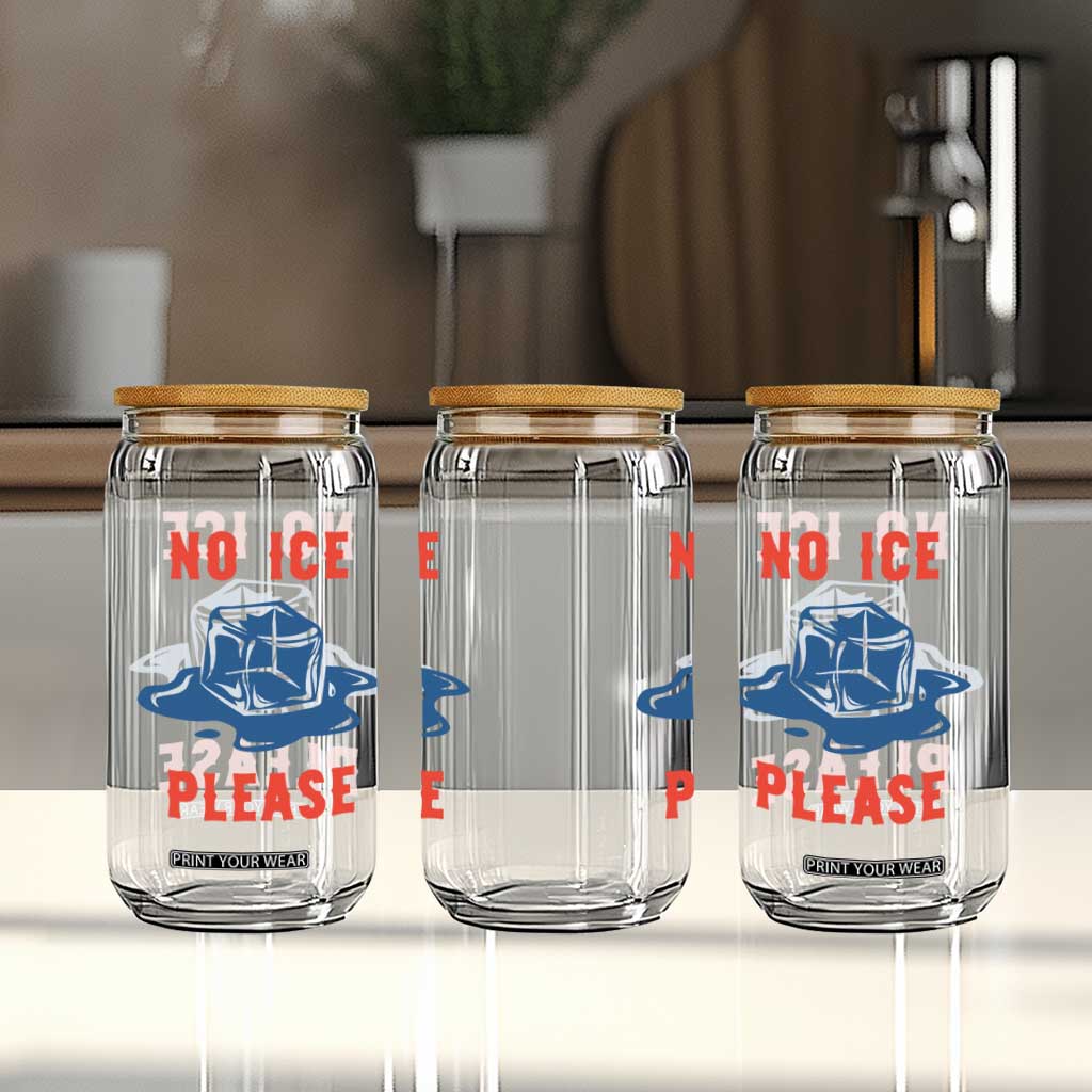 No Ice Please Glass Can Funny Ice Cube Anti ICE Deportation Human Rights TS14 Print Your Wear