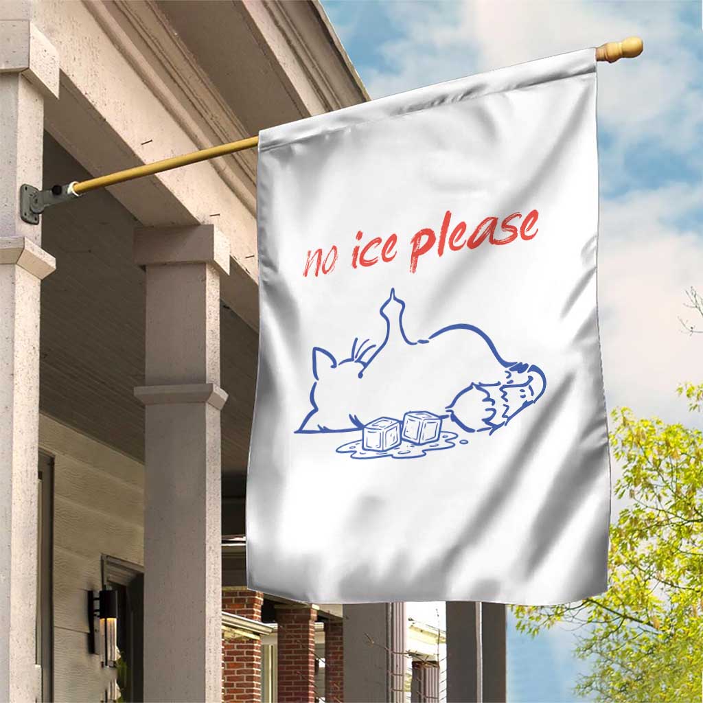 No Ice Please Garden Flag Funny Cat Anti ICE Deportation Human Rights TS14 Print Your Wear