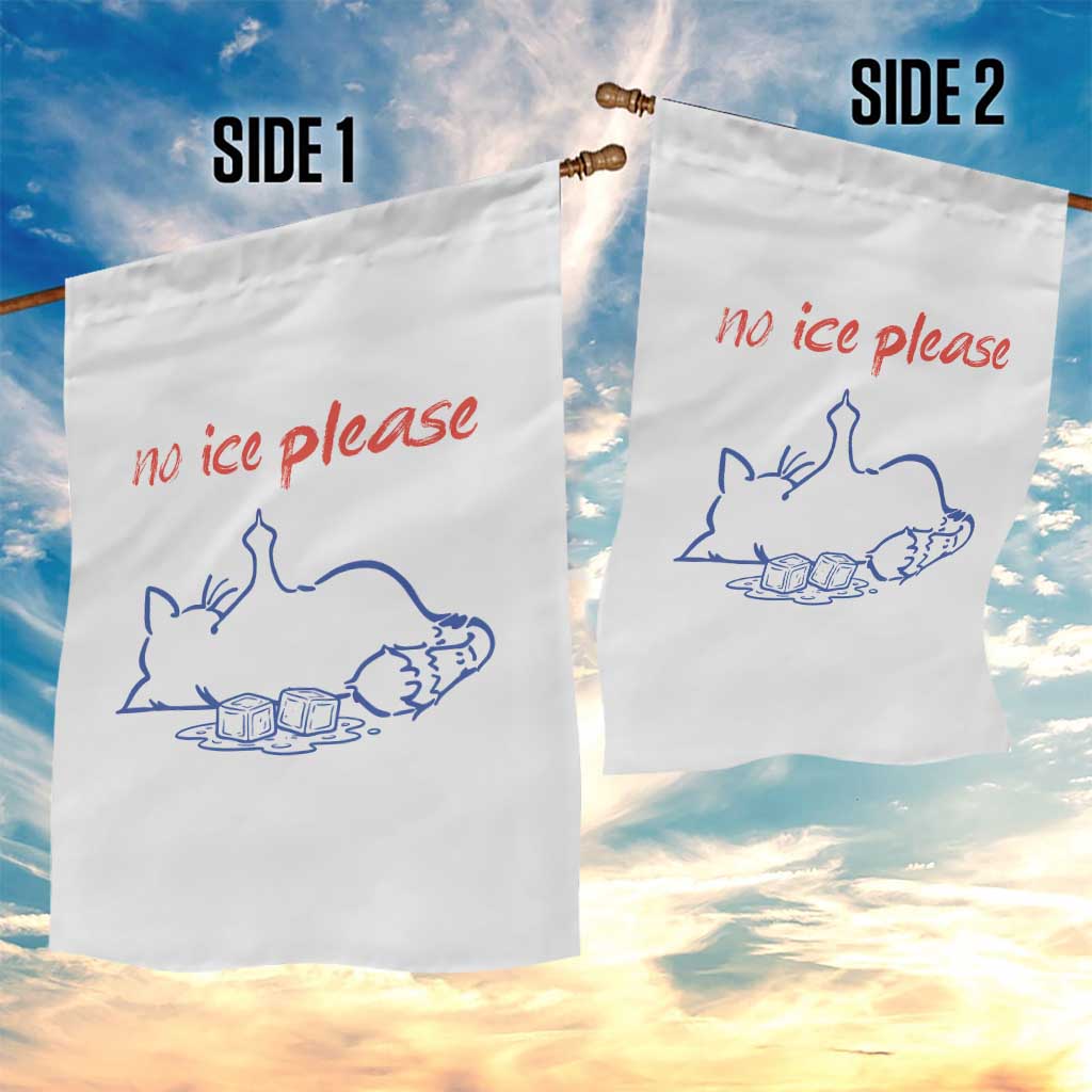 No Ice Please Garden Flag Funny Cat Anti ICE Deportation Human Rights TS14 Print Your Wear