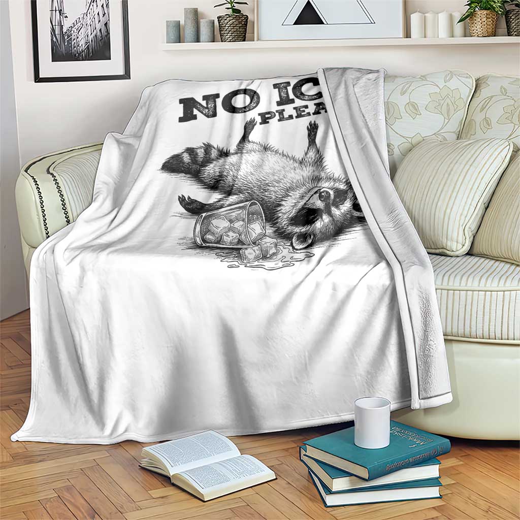 No Ice Please Throw Blanket Funny Raccoon Anti ICE Deportation Human Rights TS14 Print Your Wear