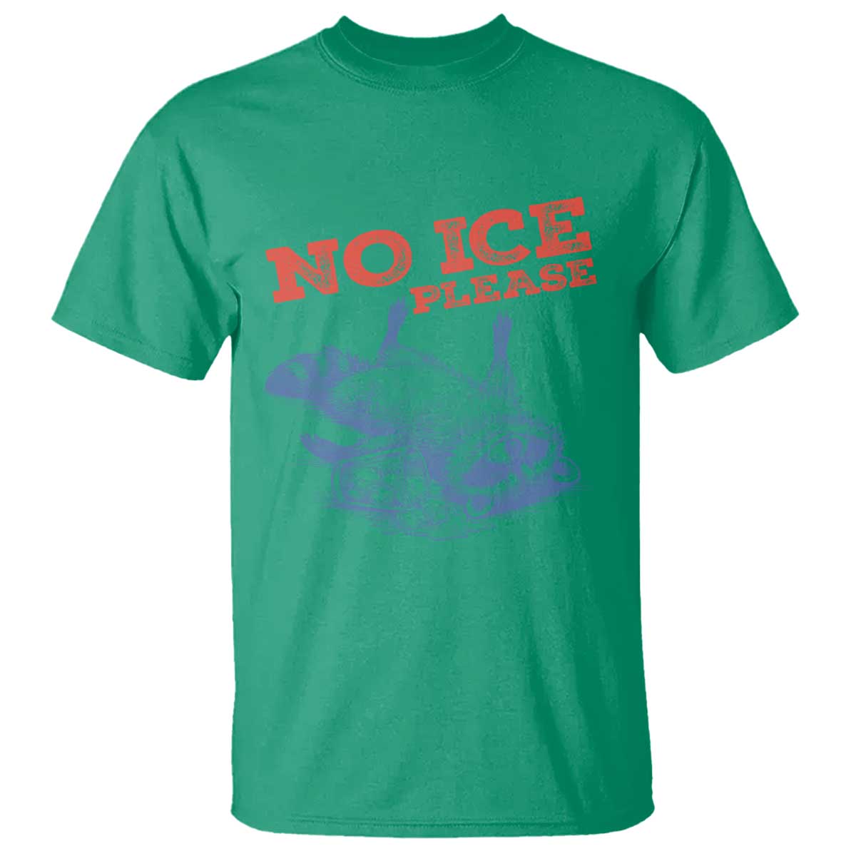 No Ice Please T Shirt Funny Raccoon Trash Panda Anti ICE Meme TS14 Irish Green Print Your Wear