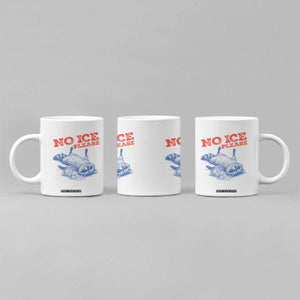 No Ice Please Coffee Mug Funny Raccoon Trash Panda Anti ICE Meme TS14 Print Your Wear