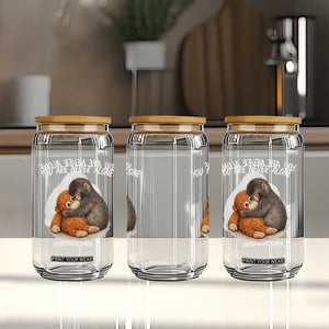 Punch Monkey Glass Can You Are Never Alone Brave TS14 Print Your Wear